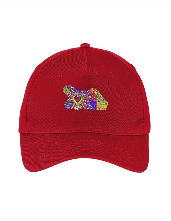 Big Accessories 5-Panel Brushed Twill Unstructured Cap